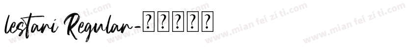 lestari Regular字体转换